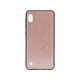 Chameleon Samsung Galaxy A10 - Gumiran ovitek z bleščicami (PCB) - roza-zlata