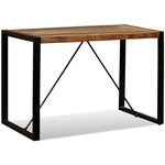 VIDAXL Jedilna miza iz trdnega predelanega lesa 120 cm
