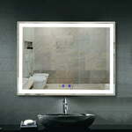 Bezdoteku Ne meglenje kopalnica ogledalo z LED razsvetljavo 80x60 cm KZ1