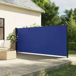 vidaXL Zložljiva stranska tenda modra 160x500 cm