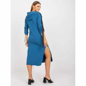 Ex moda Ženska majica s kapuco z dolgimi rokavi LOLA temno modra EM-BL-556.30_384564 M