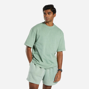 Bombažna kratka majica Reebok Classic Natural Dye zelena barva - zelena. Kratka majica iz kolekcije Reebok Classic