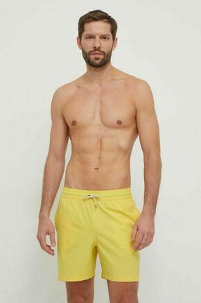 Kopalne kratke hlače Polo Ralph Lauren rumena barva - rumena. Kopalne kratke hlače iz kolekcije Polo Ralph Lauren
