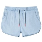 vidaXL Otroške kratke hlače nežna džins modra 140