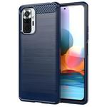 Ovitek Carbon Shield TPU za Xiaomi Redmi Note 10 Pro - Modra KP10701