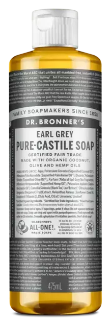 "Dr. Bronner's 18v1 naravno milo Earl Grey - 475 ml"