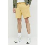 Kratke hlače Jack &amp; Jones JPSTNEWBASIC moške, rumena barva, 12224021 - rumena. Kratke hlače iz kolekcije Jack &amp; Jones. Model izdelan iz prožnega materiala, ki zagotavlja udobje in svobodo gibanja.
