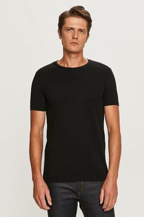 HUGO t-shirt (2-pack) - črna. Lahek T-shirt iz kolekcije HUGO. Model izdelan iz tanke