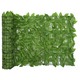 VIDAXL Balkonsko platno z zelenim listjem 300x75 cm