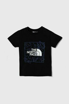 Otroška bombažna kratka majica The North Face NEW GRAPHIC TEE črna barva - črna. Otroška lahkotna kratka majica iz kolekcije The North Face