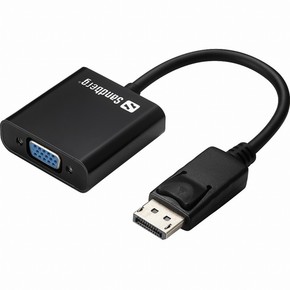 Adapter Displayport &gt; VGA (M-Ž) Sandberg črna