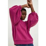 Bombažen pulover Answear Lab ženska, roza barva - roza. Pulover iz kolekcije Answear Lab, izdelan iz enobarvne pletenine. Model z mehko oblazinjeno sredino zagotavlja mehkobo in dodatno toploto.