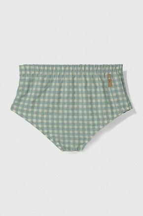 Bombažne kratke hlače za dojenčke Jamiks turkizna barva - turkizna. Kratke hlače za dojenčka iz kolekcije Jamiks. Model izdelan iz vzorčaste tkanine.