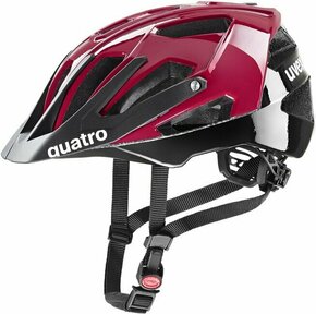 UVEX Quatro Red/Black 56-60 Kolesarska čelada