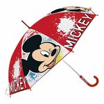 NEW Dežnik Mickey Mouse Happy Smiles Rdeča (Ø 80 cm)