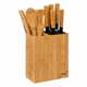 Northix Set nožev in kuhinjskih pripomočkov - bambus - 11 kosov