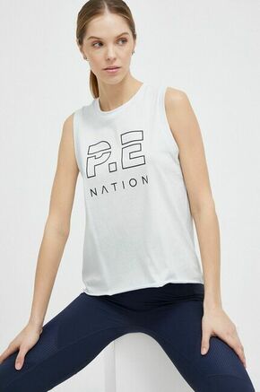 Top P.E Nation Shuffle ženski - modra. Top iz kolekcije P.E Nation. Model izdelan iz bombaža.