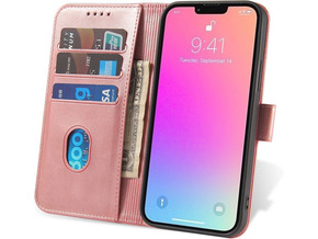 HURTEL magnetni etui ovitek s stojalom za iPhone 13 mini roza 74652