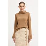 Luisa Spagnoli Volnen pulover rjava 100236