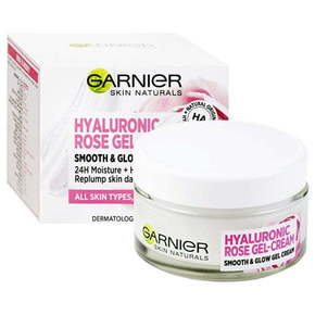Garnier Pleť ová péče za osvetljevanje kože Skin Natura l s (Hyaluronic Rose Gel-Cream) 50 ml
