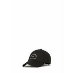 Bombažna bejzbolska kapa Karl Lagerfeld črna barva, 245W3407 - črna. Kapa s šiltom vrste baseball iz kolekcije Karl Lagerfeld. Model izdelan iz tkanine s potiskom.
