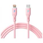 shumee Kabel USB tipa C / Lightning 1m AK-USB-71 30W silikonski roza