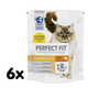 Perfect fit suha hrana za mačke s puranjim mesom, 6x750g