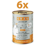 Grau GP Adult konzerva za pse, perutnina &amp; pastinak &amp; brokoli, 6 x 400 g