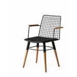 Črni kovinski jedilni stoli v kompletu 2 ks Trend – Kalune Design