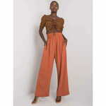 RUE PARIS Ženske hlače iz blaga Lareen RUE PARIS svetlo rjave barve RO-SP-8012.91P_374753 L