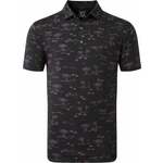 Footjoy Tropic Golf Print Mens Polo Shirt Black/Orchid S