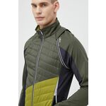 Športna jakna CMP zelena barva - zelena. Športna jakna iz kolekcije CMP. Delno podložen model, izdelan iz materiala z odsevnimi elementi.