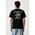 Alpha Industries kratka majica moška bombažna Noseart Backprint črna 268529