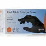 Holík Nitril Black zaščitne rokavice iz nitrila brez pudra velikost S 100 kos