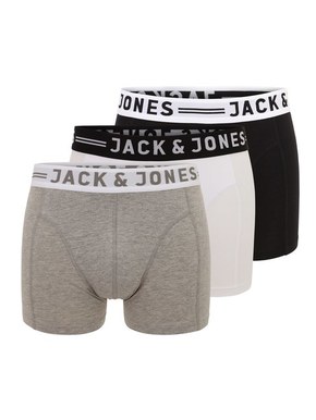 Jack&amp;Jones 3 PACK - moški boksarji 12081832 Light Grey Melange (Velikost XXL)