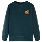 vidaXL Otroški pulover zelena barva mahu 116