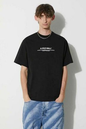 Bombažna kratka majica A-COLD-WALL* črna barva - črna. Kratka majica iz kolekcije A-COLD-WALL*