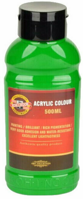 KOH-I-NOOR Akrilna barva 500 ml 520 Permanent Green