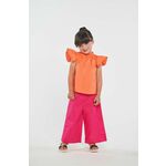 Otroške bombažne hlače Birba&amp;Trybeyond roza barva - roza. Otroški hlače iz kolekcije Birba&amp;Trybeyond. Model izdelan iz enobarvne tkanine. Zračni model, ki podpira udobje pri uporabi.