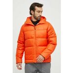 Puhasta športna jakna Marmot Guides oranžna barva - oranžna. Puhasta športna jakna iz kolekcije Marmot. Podložen model, izdelan iz materiala, odpornega na vlago, s hidrofobno prevleko.