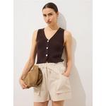 Brezrokavnik temno rjava SS 2026