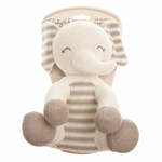 Baby Hug slon, sedeči, pleten, pliš, 24 cm