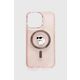 Etui za telefon Karl Lagerfeld iPhone 15 Pro Max 6.7" roza barva - roza. Etui za IPhone iz kolekcije Karl Lagerfeld. Model izdelan iz materiala s potiskom.