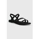 Usnjeni sandali Toms Kira ženski, črna barva, 10020802 - črna. Sandali iz kolekcije Toms. Model je izdelan iz naravnega usnja. Model z mehkim, oblikovanim vložkom zagotavlja udobje.