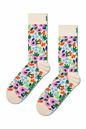 Nogavice Happy Socks Flower Sock - pisana. Nogavice iz kolekcije Happy Socks. Model izdelan iz elastičnega
