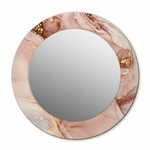 tulup.si Okroglo ogledalo s potiskanim okvirjem Abstraktna tekočina fi 80 cm