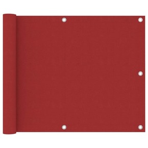 VidaXL Balkonsko platno rdeče 75x300 cm oksford blago