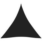 shumee Vrtno trikotno jadro Oxford Cloth 4,5x4,5x4,5 m Črna