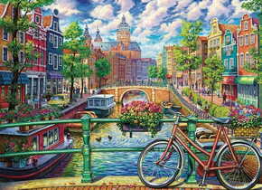 Cobble Hill Puzzle Kanali v Amsterdamu 1000 kosov