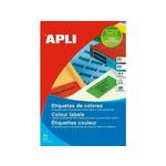 APLI barvne nalepke modre 210 x 297 mm 1/stran, 20 listov AP001600